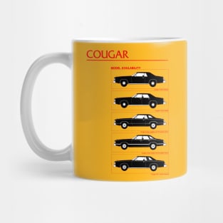 COUGAR - 1970s American car brochure Mug